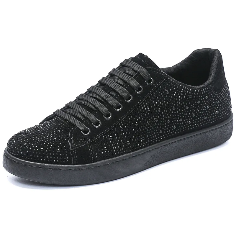 The latest men's luxury rhinestone casual board shoes 2024 Spring Autumn comfortable soft soled running sports shoes sneakers 5