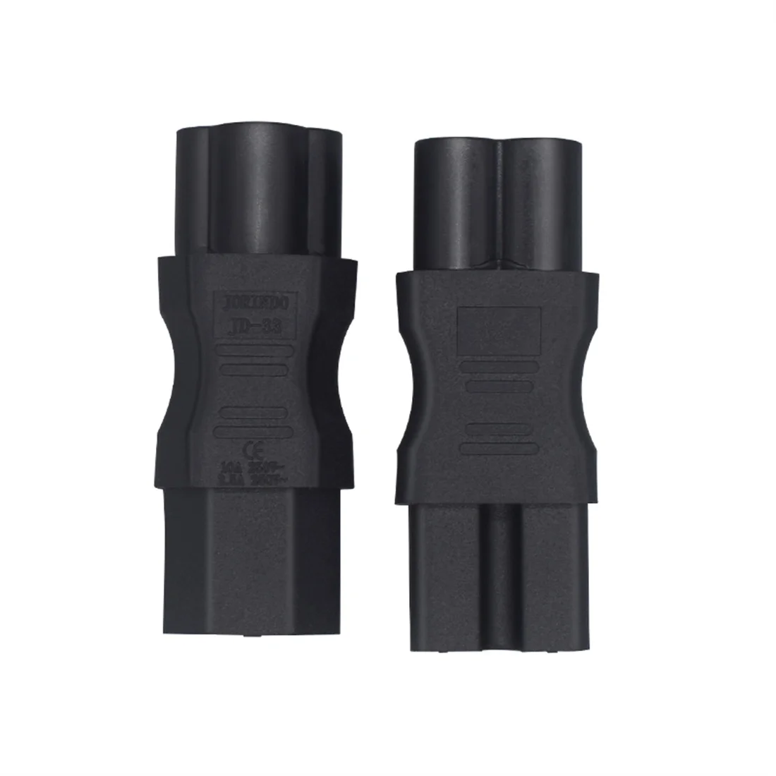 1PCS JORINDO IEC320 C6 TO C15 C15 to C6 plug socket converter Clover shaped to C15 with recessed conversion plug