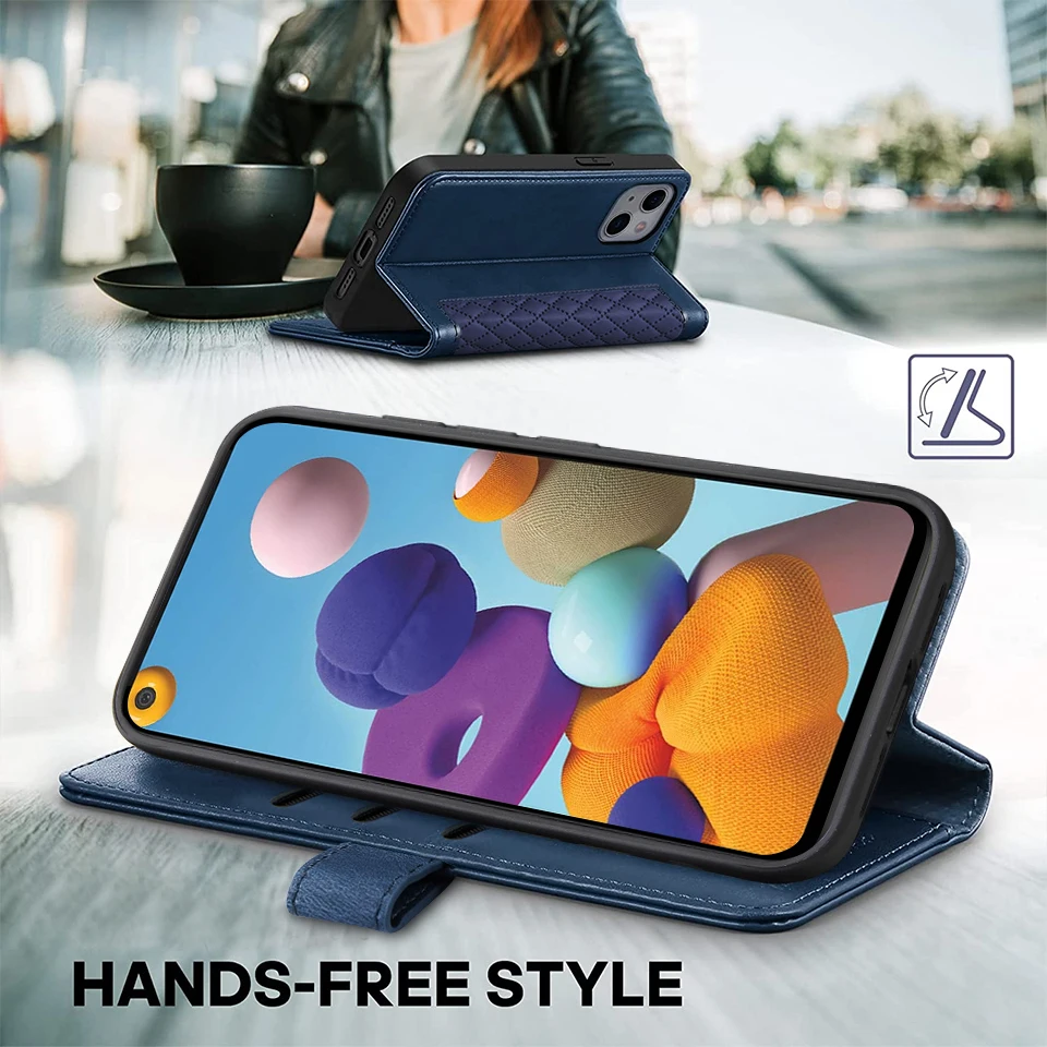 Magnetic Wallet Leather Flip Case - Premium Card Holder Cover