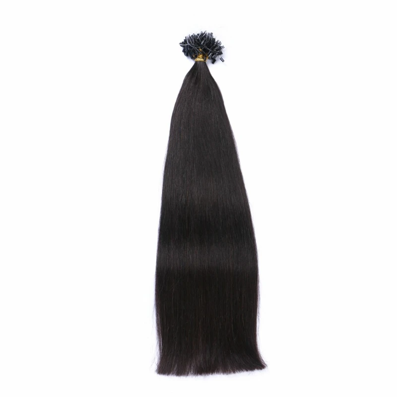 20inch Straight Micro Ring Virgin Hair Extensions Red Remy Natural Color Brown Micro Bead Loop Human Hair Extension 14-26inch