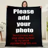 Personalized Photo Blanket Customized Print on Demand Dropshipping Warm Throw Blankets for Boyfriend Girl 1