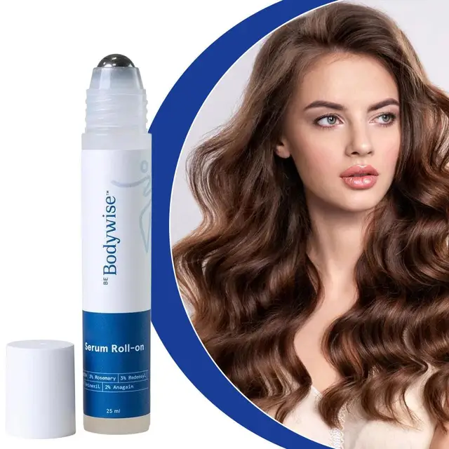 Bodywise Roll-on Ball Rosemary Hair Care Essence Nourishing Anti-Frizz Hair Serum Long-lasting Strengthening Scalp Treatment