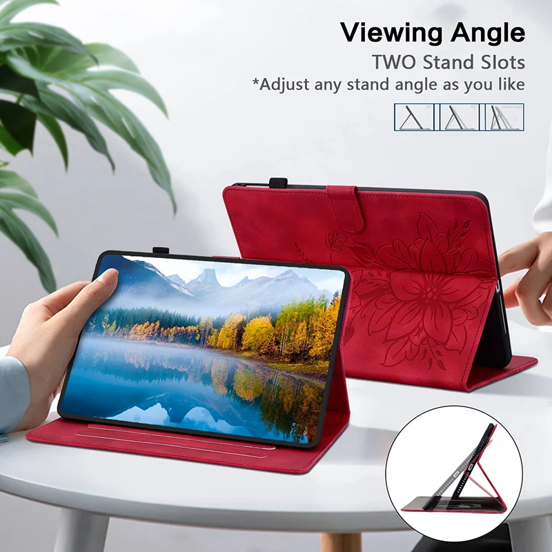 Ledertasche für Samsung Galaxy Tab A11 A9 + 8,7 Plus S5e T720 Tablet Cover Tab A 10,1 T510 A8 X200 10,5 S6 A7 Lite 10,4 Hülle – Detail 29