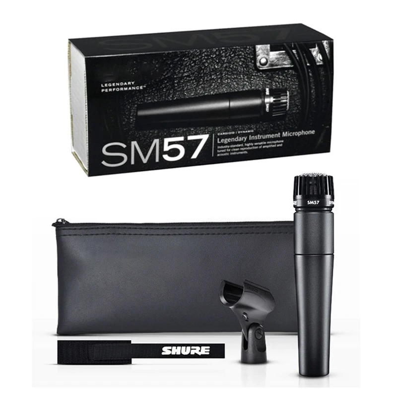 karaoke microphone for SHURE SM57 Legendary Dynamic Microphone Professional Wired Handheld Cardioid karaoke Mic for Stage Studio Recording Gift mic Microphones