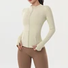 67188-87ca4c.jpg Quick-drying Breathable Sports Jackets Women's Zipper Yoga Top Outdoor Exercise Running Fitness Long Sleeve