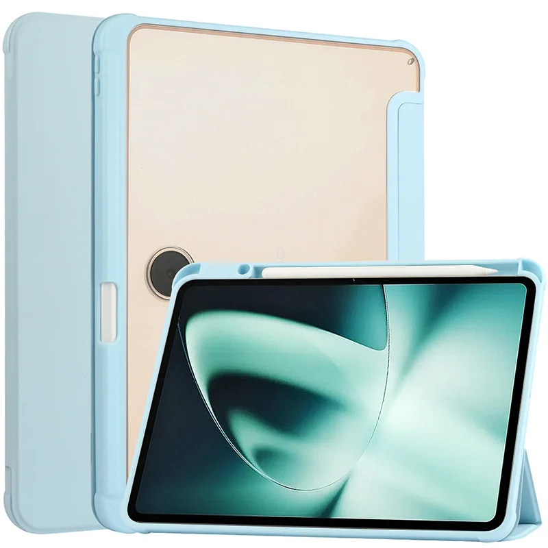 Funda Per Oneplus Pad 2023 Custodia Con Portapenne Guscio Posteriore In Silicone Morbido Trasparente Per Oppo Pad 2 Oneplus Pad Cover Per Tablet Da 11