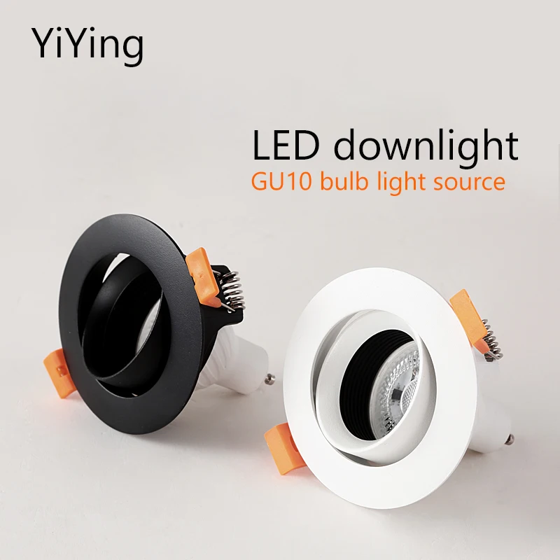 YiYing Led Downlight GU10 MR16 Bulb Spotlights Replaceable Light Source Spot 5W Opening75mm AC85-265V Recessed Lighting For Home jakemy jm 8186 magnetic screwdriver set with replaceable driver bits for mobile phone computer electronic home repair hand tools