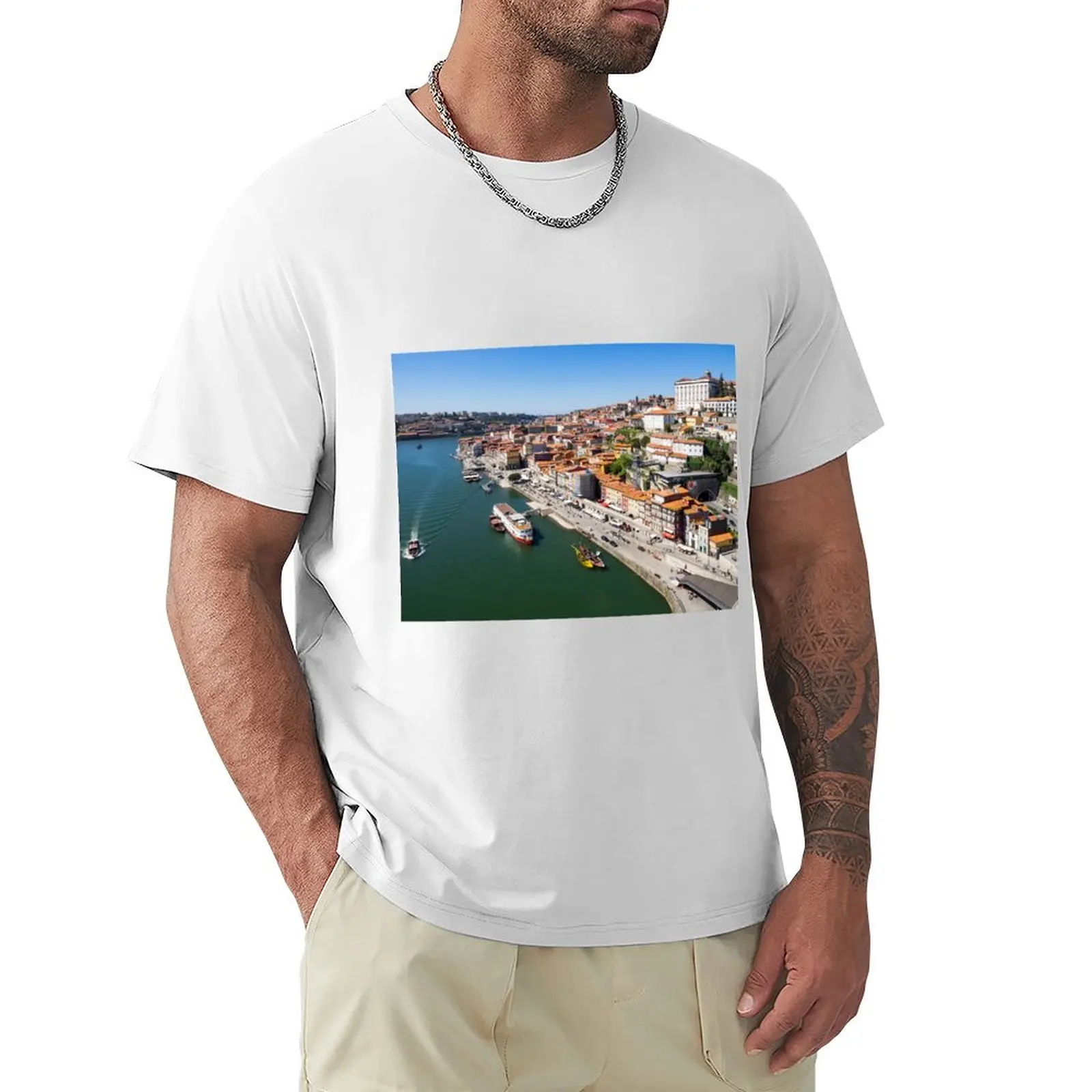 

Porto T-Shirt oversizeds summer top aesthetic clothes fitted t shirts for men