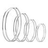 3/4/5/6CM Round Hoop Earrings  925 Sterling Silver For Women Fashion Party Luxury Quality Jewelry Accessories Christmas 5