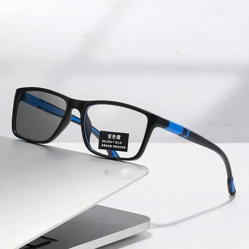 Photochromic Anti Blue Light Outdoor Sports Cycling Ultra Light High-definition Color Changing Myopia Glasses 0 -0.5 -0.75 -1.25 - Image 8