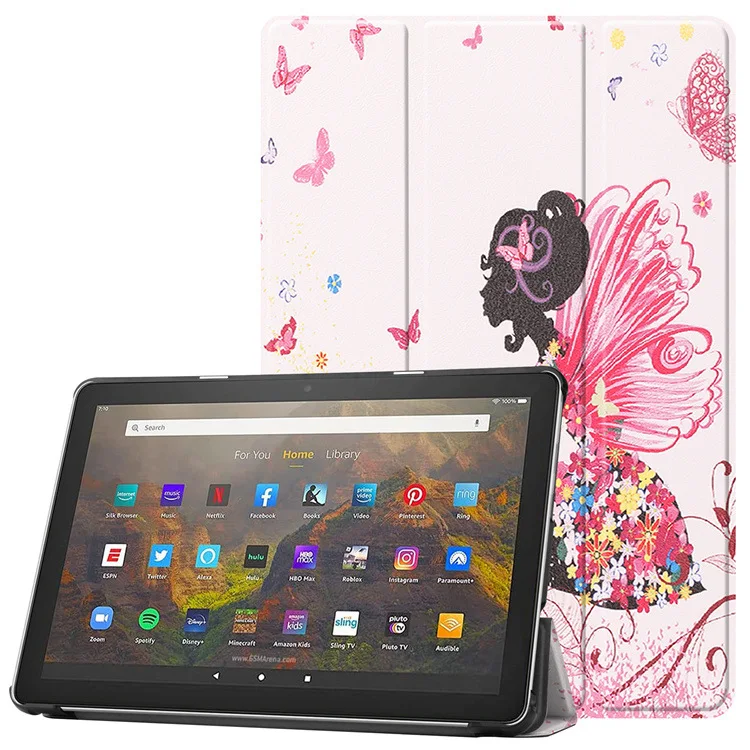 Lenovo Tab M9 Leather Smart Cover with Sleep/Wake Function and Stand