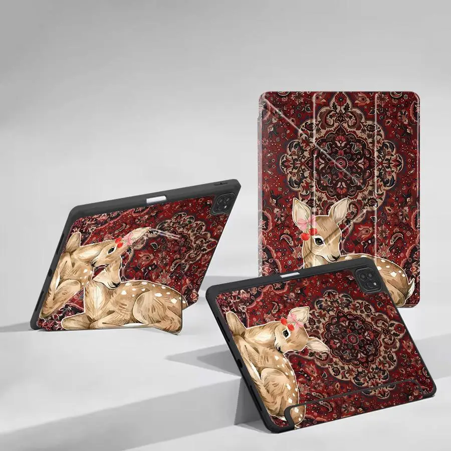 Lovely Retro Tablet Case with Holder Cover