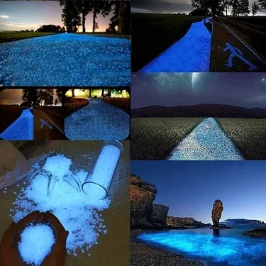 Luminous Sand 3000pcs/Bag Luminous Sand Glow in Dark Pebbles Stone Home Garden Outdoor Path Lawn Decoration Fish Tank Aquarium Decor 3-5mm