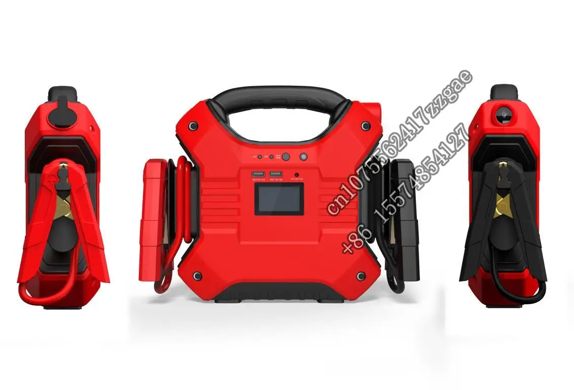 Newest Design Multi-function LiFePO4 Battery 12V/24V Vehicles High Power 35000mAh Car Jump Starter