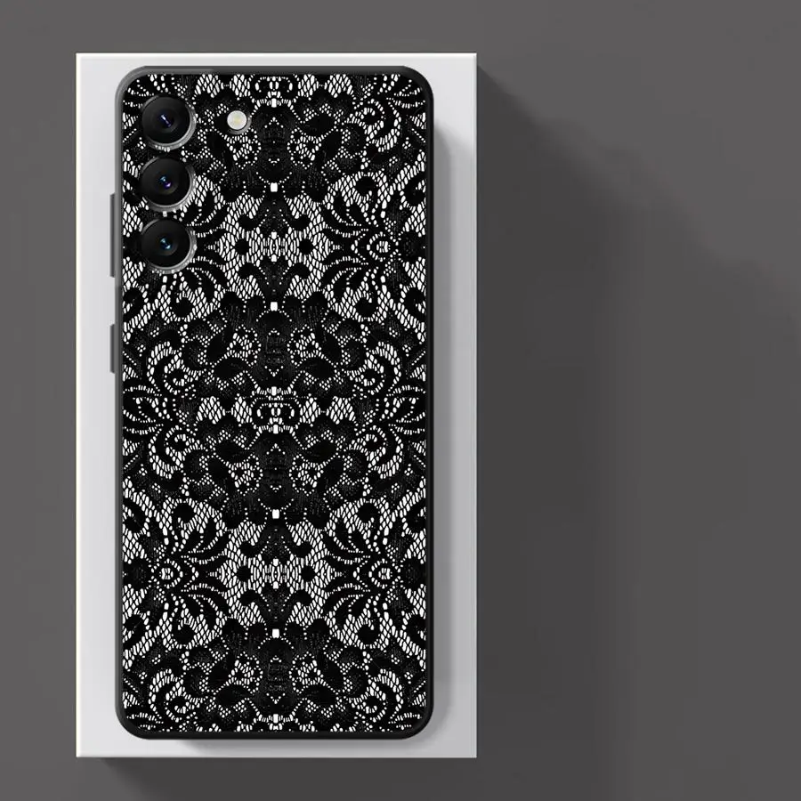 Elegant Black Sexy Lace Phone Case Cover