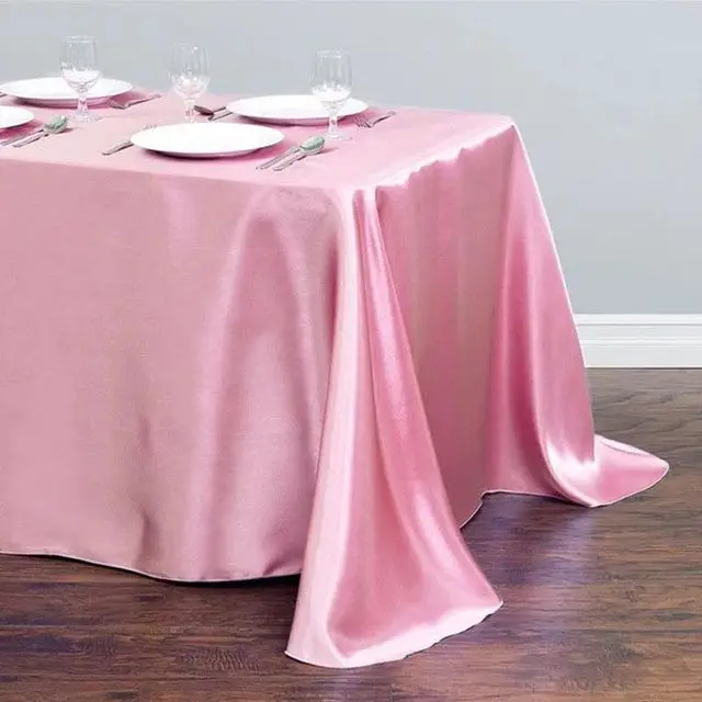 

30 colors Rectangle Dining Table Cover for Table Obrus Tafelkleed mantel mesa nappeDining Tablecloth Satin Table cloth Banquet