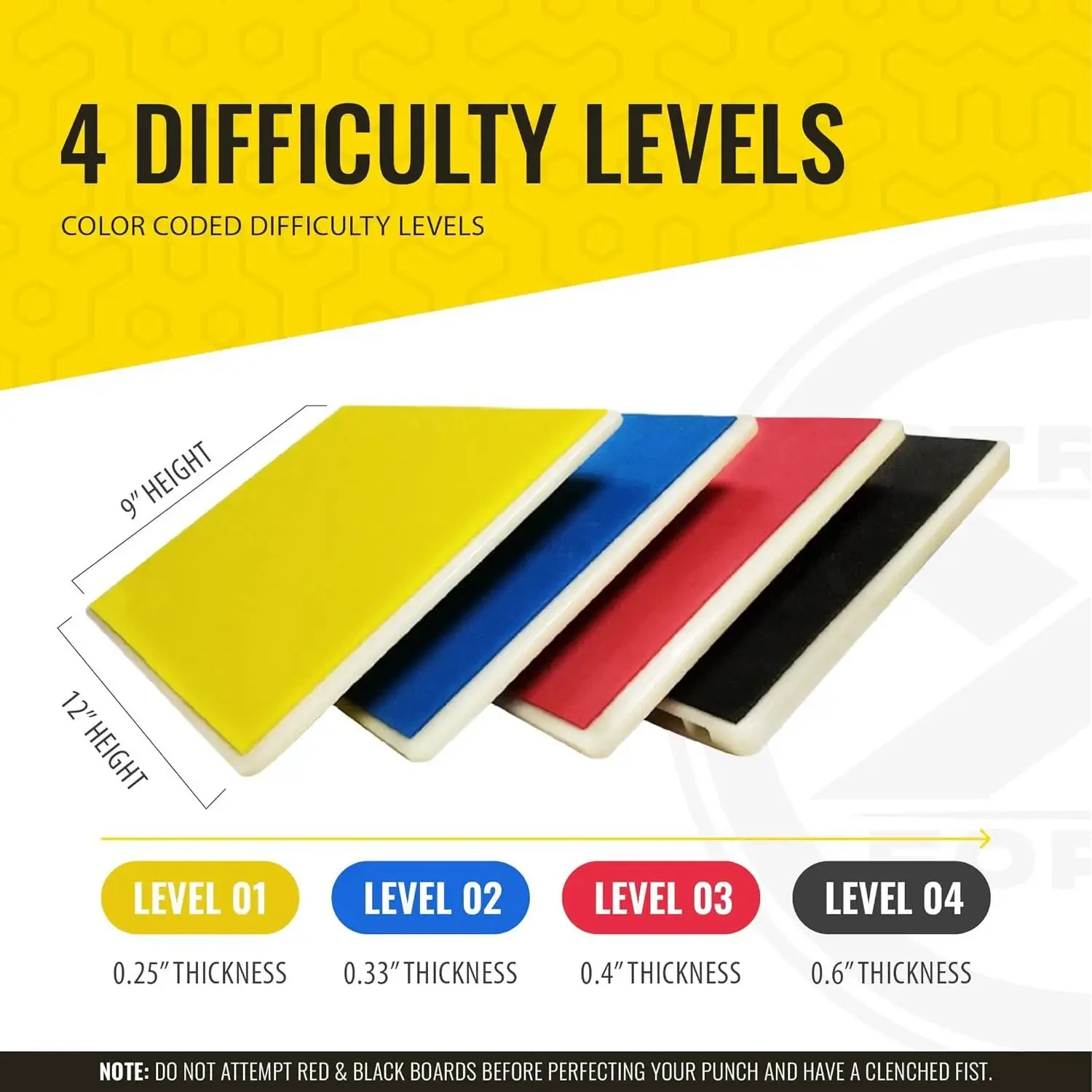 Zamfoot 4 Pack Herbreekbare Boards Martial Arts, Karate Breaking Boards Herbreekbare Set, Taekwondo Breaking Boards voor Kinderen, Karate Boards voor Breaking Kids, Boksen Martial Arts Training