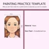 Painting practice Template Non toxic and washable Reusable Face Paint Exercise board for Body Art Painting Halloween Party 6