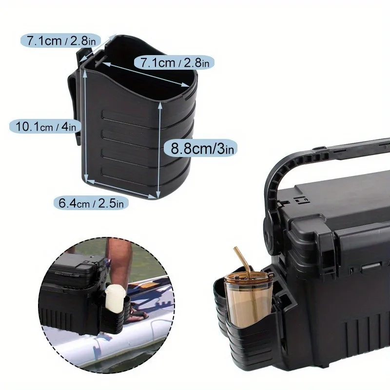 Fishing Gear Accessories 1pc Fishing Box Cup Holder Fishing Barrel Water Bottle Mount Rack Fish Boxes Accessories
