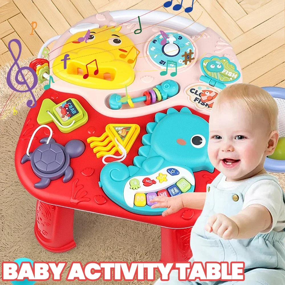 Table d'activité pour bébé, jouets musicaux, jouets éducatifs – Image 3