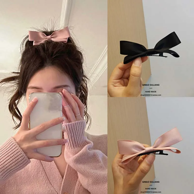 

Cute Bow Three-Dimensional Small Hair Clip Girl Pink Bang Hairpins Ear Headdress Hair Accessories Headwear For Children 2022 New