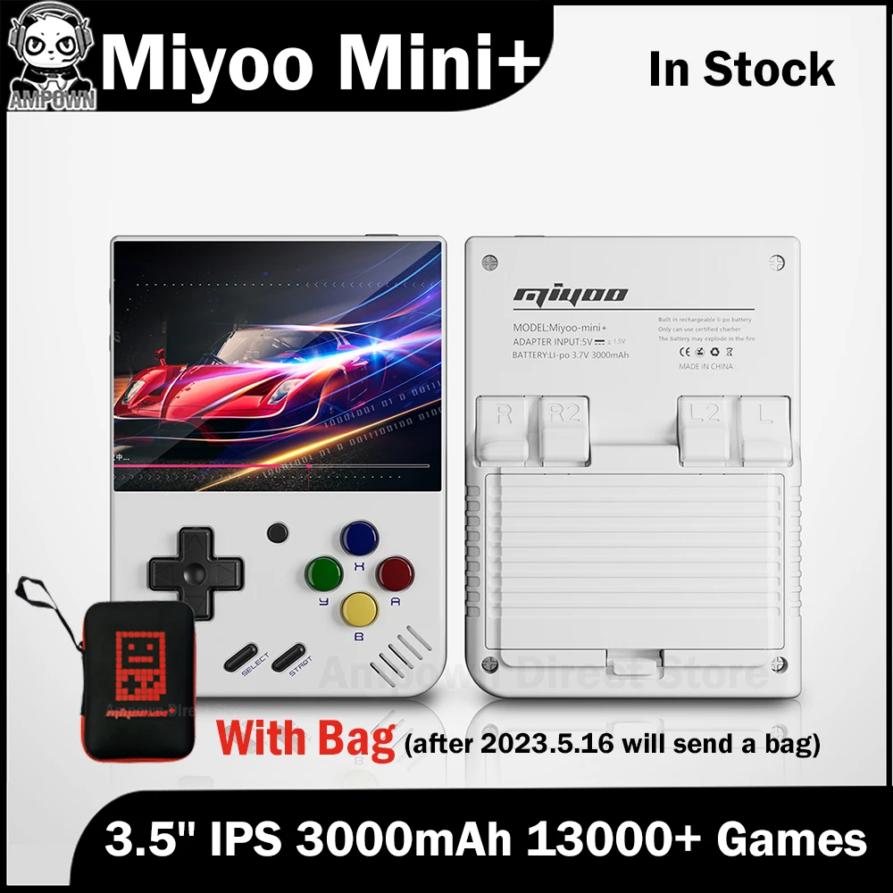 

Miyoo mini + Miyoomini Plus 3.5'' IPS OCA Portable Retro 128GB Video Game Consoles ARM-Cortea-A7 3000mAh Support More Retro Game