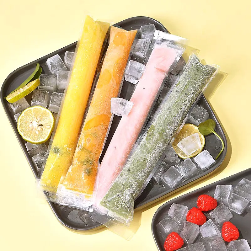 300/50Pcs Disposable Transparent Popsicle Bags Ice Cream Juice Yogurt Chocolate Ice Bags DIY Kitchen Accessories Cool Summer 6
