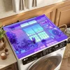 80s Vaporwave Style City Night Street Cat Non-slip Fast Water Absorption Anti-scalding Imitation Tile Printing Coffee Machine 5