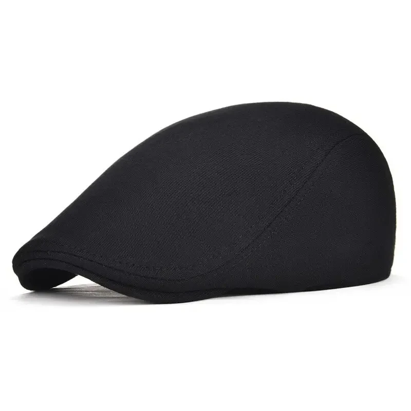 

Men berets Fashion Cotton Solid Color Soft Top Casual Newsboy Cap Retro Literary Forward Cap Peak Cap Driver Hat Gift Unisex