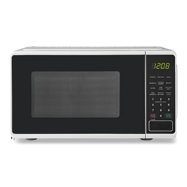 Mainstays 0.7 Cu ft Compact Countertop Microwave Oven, Black