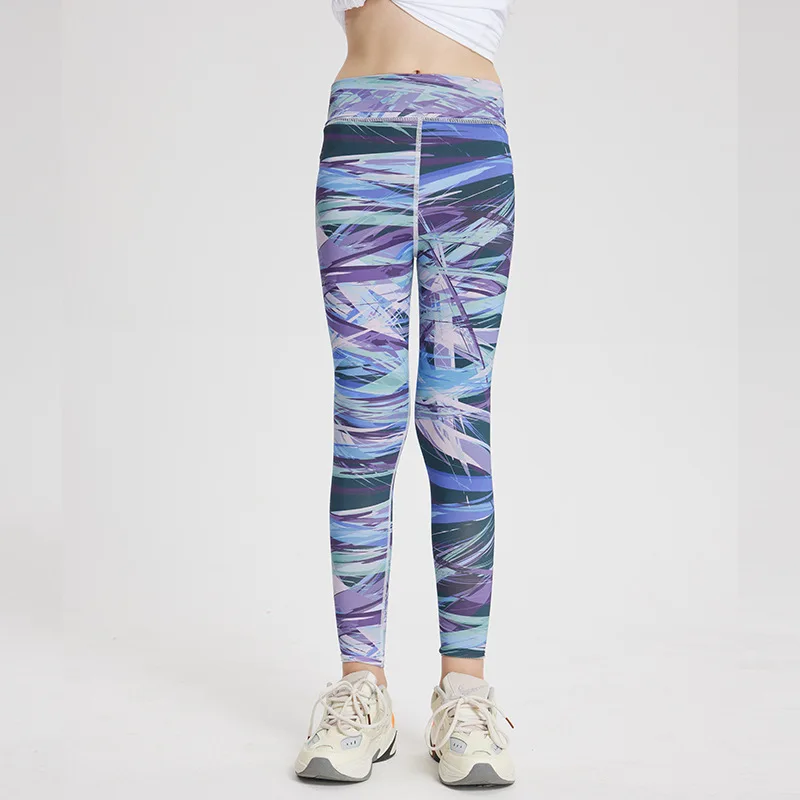 Summer Girls Leggings Printed Thin Elastic Yoga Pants for Kids Children Trousers Spring Teenager School Tights Baby Clothes