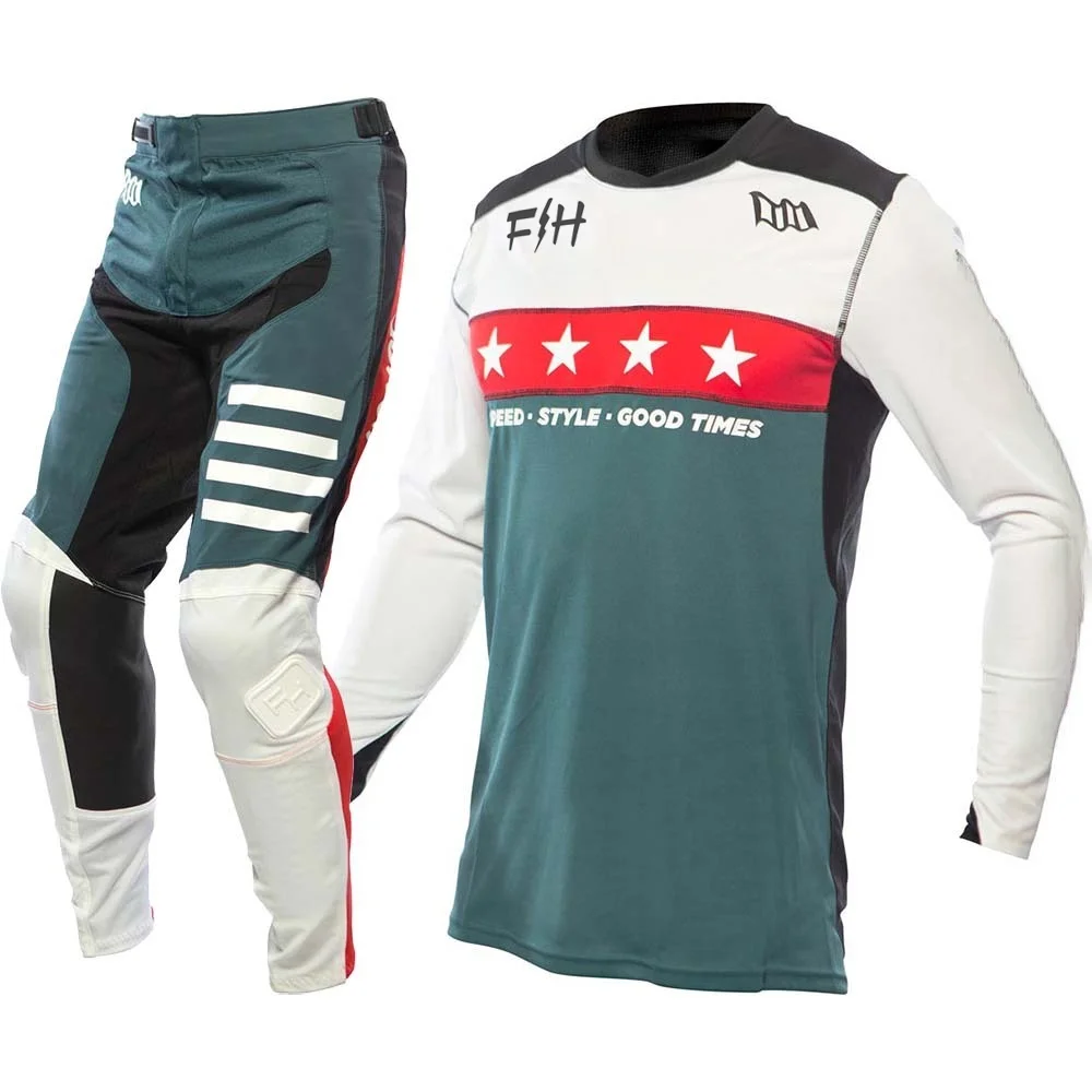 25 FH Motocross Gear Set Top Shift MX Jersey Set ATV Race Wear Enduro Moto Kits Off Road Motorcycle Suit motocross gear set