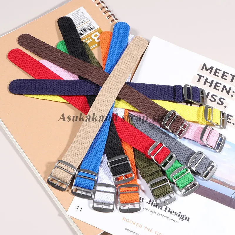 Premium Woven Nylon Watch Strap - Fashionable Fabric Replacement Wristband