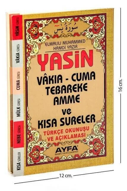 

Yasin Book - Bag Size-128 Pages - Fihristli - Ayfa Publishing House - Mevlut Gift