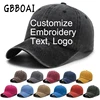 Custom Logo Washed Cotton Baseball Cap Personalized Embroidery Men'S Women Dad Hat Monogram Team Party Gorras 1