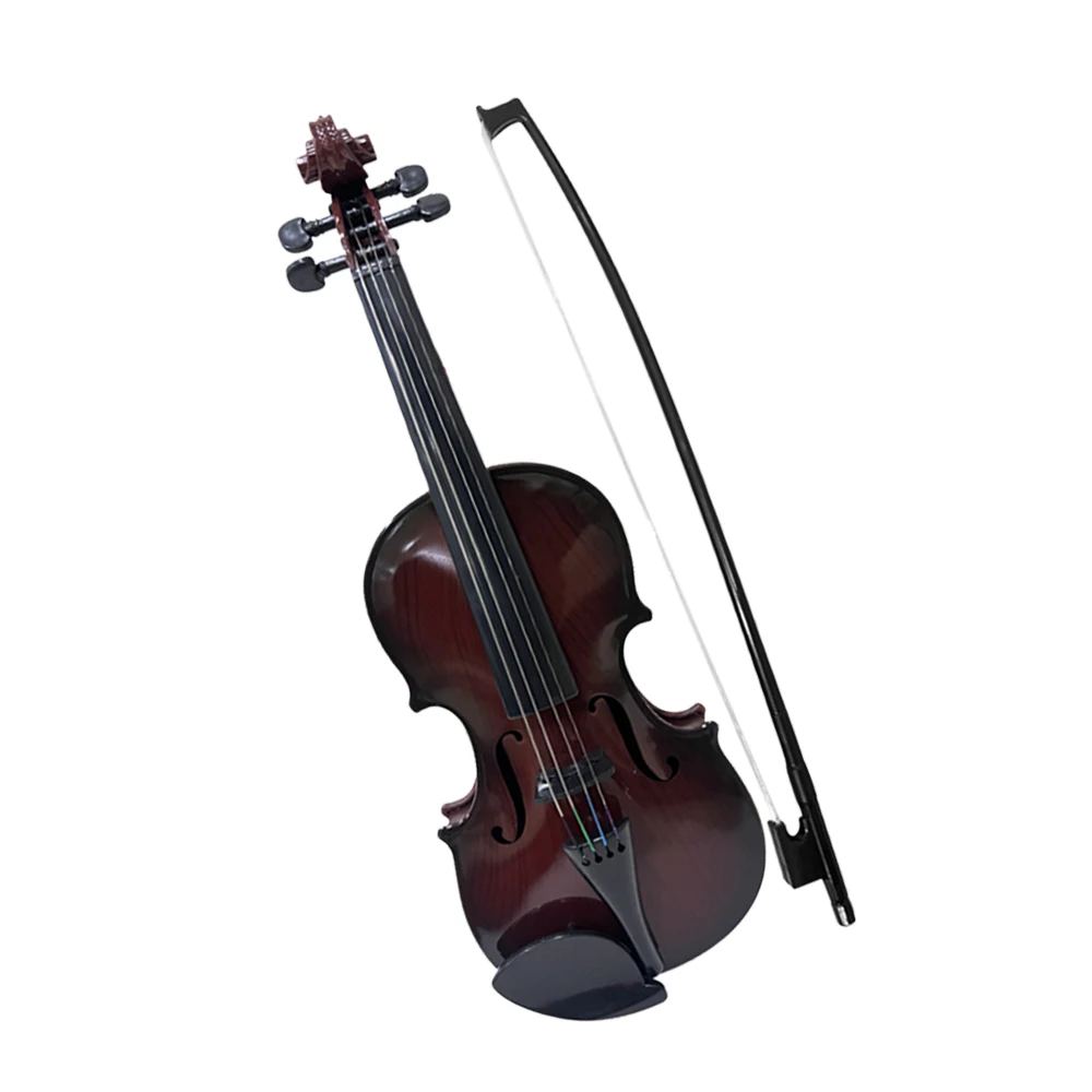 Simulated Violin Music Practice Violin Kit Musical Instrument Performance Props Gifts Adjustable Strings For Beginners acoustic violin plastic violin ornament
