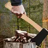 Axe Handle Hammer Wood Replacement Handle Long Curved Durable Axe Handle Wood Handle For Home Farm Garden Axe Supplies 3