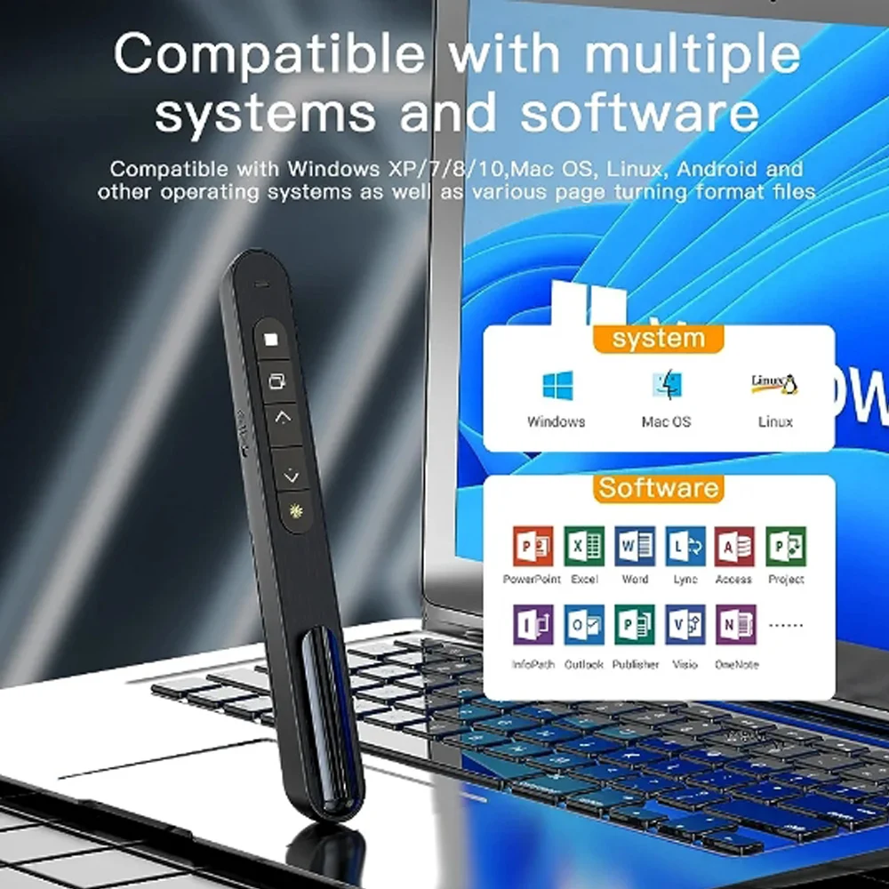 Wireless Red Laser Presenter Pen for PPT Presentation