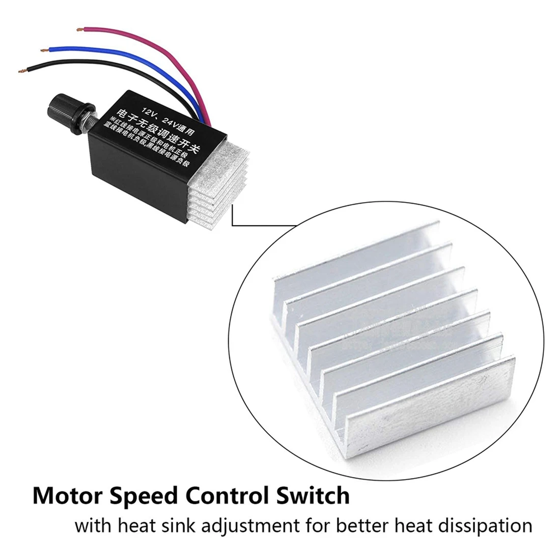 Motor Speed Regulator DC 12V/24V 10a Motor Speed Controller Switch for Car Truck Fan Heater Control 1Pc dc motor speed controller motor speed controller electric motor speed controller