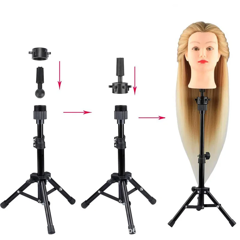 Mini Training Mannequin Head Wig Stand Holder For Make