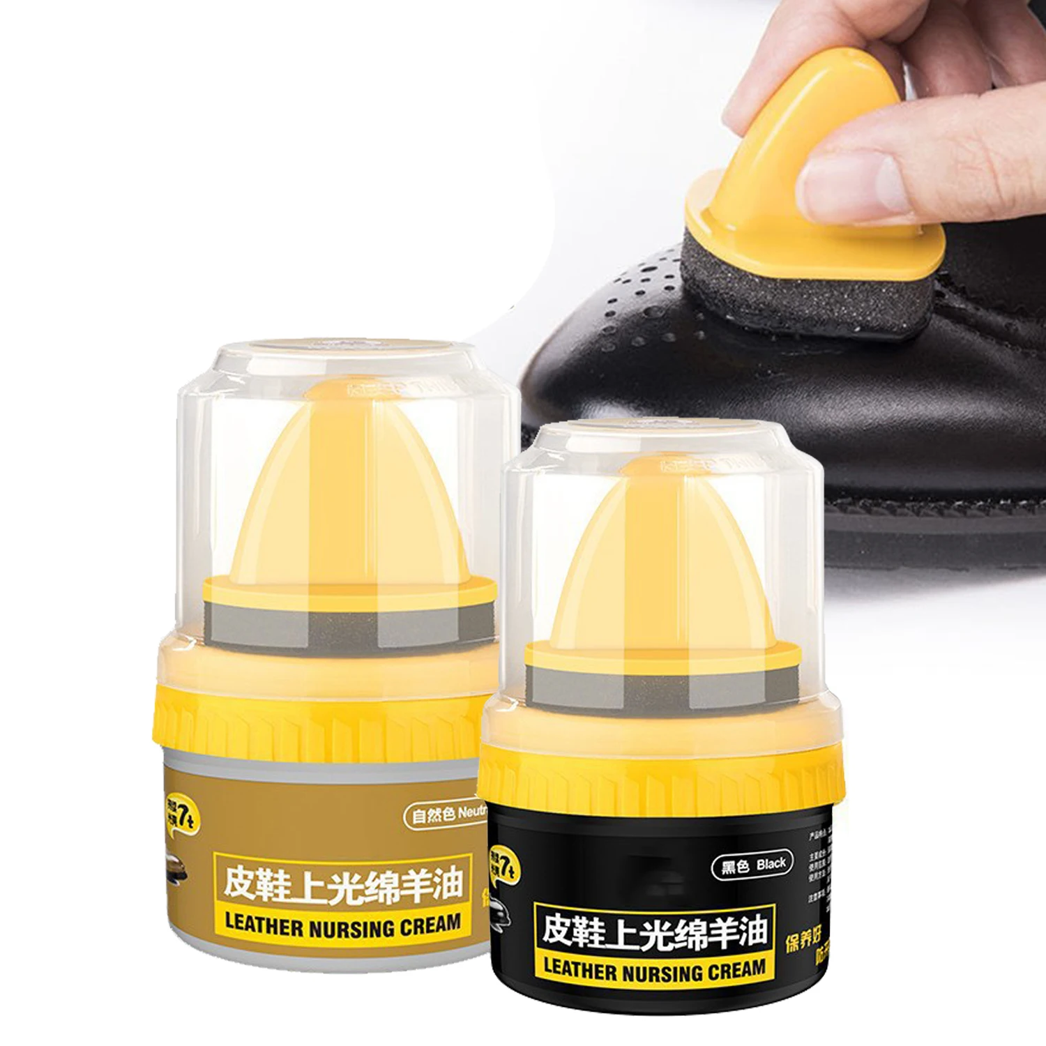 Polisher for Leather Shoes Shoe Cleaning Brush Leather Polishing Sponge Cleaning Wax Repair Cream