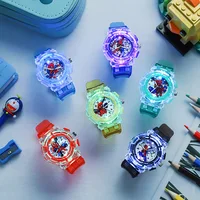Spider Luminous Watch  Children‘s Hero Watch Cute Silicone Colorful Lights Watch Gifts for Girls Kids Watches 2