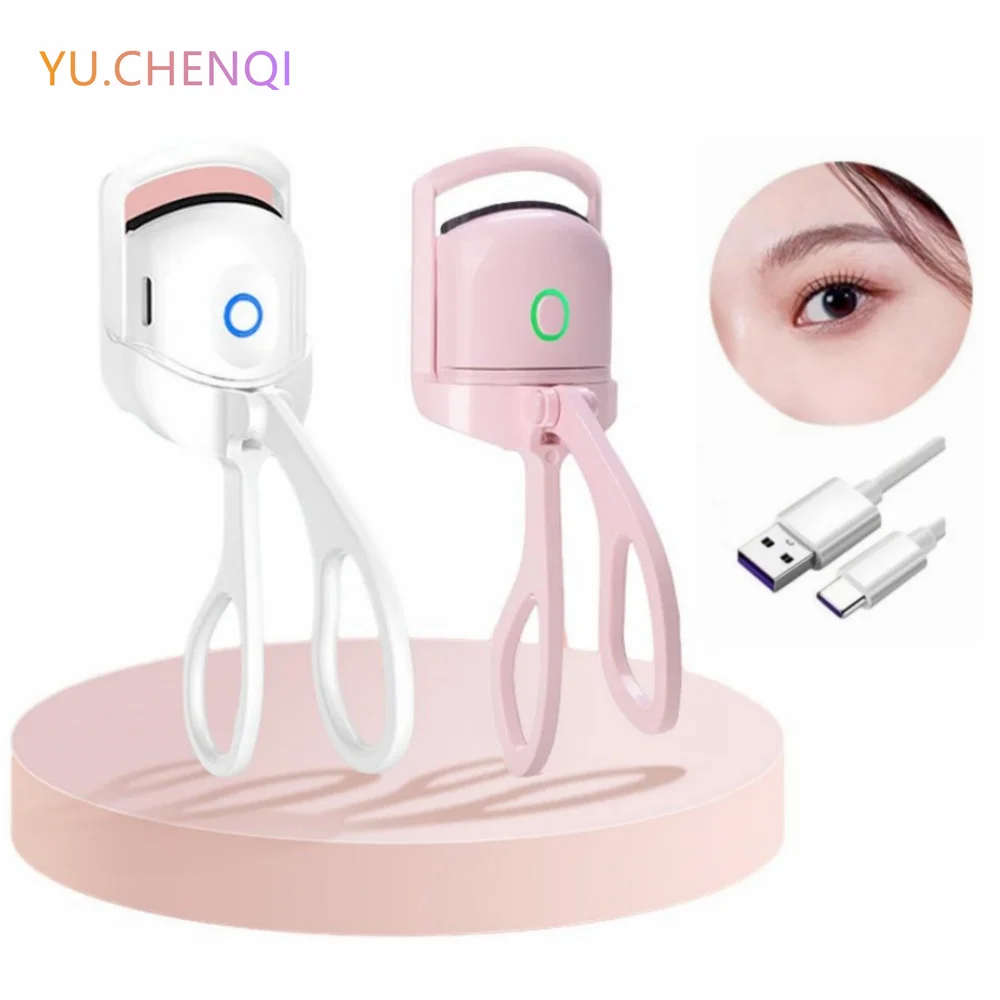 

Eyelash Curler Electric Heated Comb Eye Lash Perm Long Lasting Eyelashes Curls Thermal Eyelash Curler Portable Makeup Tools