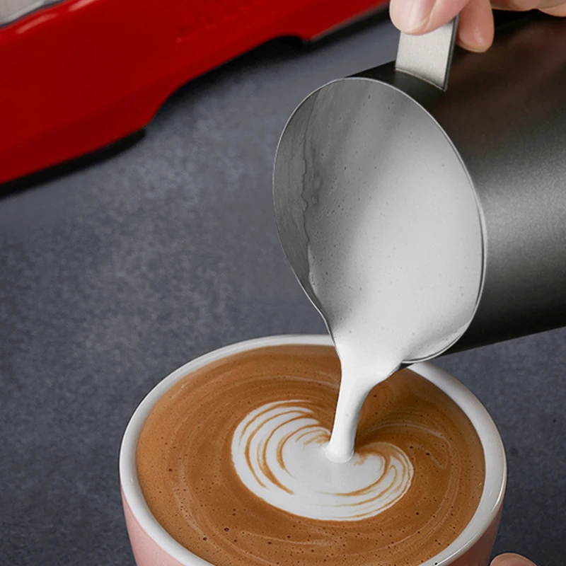 Non-stick Coating Stainless Steel Milk Frothing Pitcher Espresso Coffee Barista Craft Latte Cappuccino Cream Froth Jug Maker