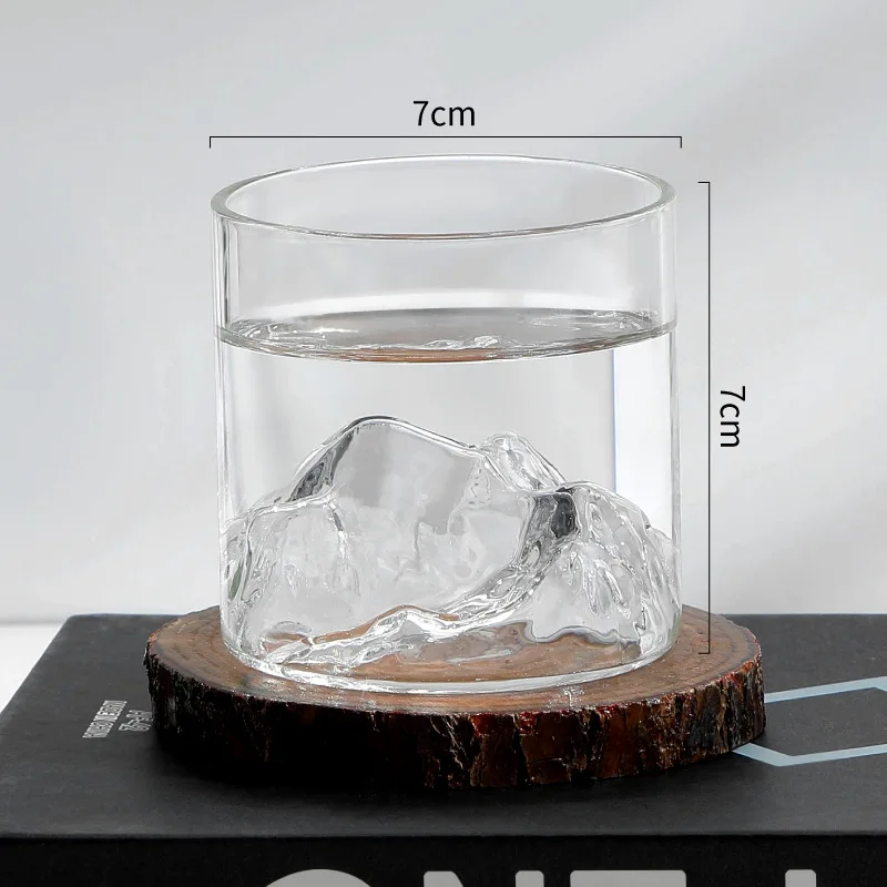 170ml Mountain Tea Cup Colorful Glass Luxury Gifts for Friends Transparent Cups Lightweight Glass Heat-resistant Material Mugs