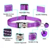 Personalized Pure Nylon Cat Collar Customized Buckle Engraved Collar Nameplate Name Adjustable Colorful Summer Free for S Cat 2
