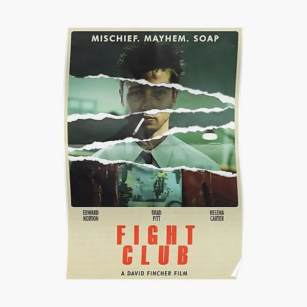 

Бойцовский клуб постер винтажная картина, забавная картина, роспись, комната, современное искусство, украшение, Декор, стена для дома, без рамки