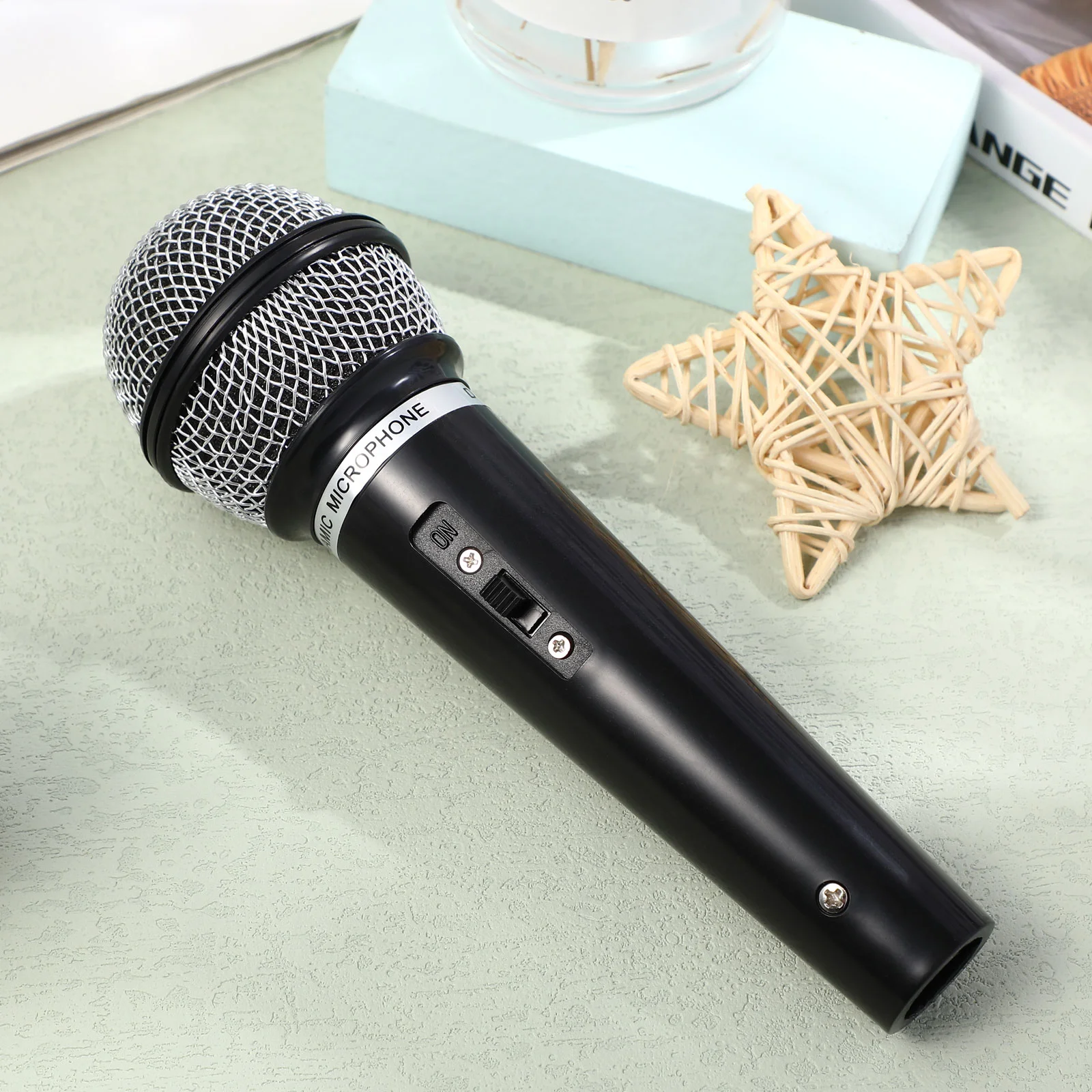 Vintage Microphone Stade Table Décor Plastiques Faux Microphone Microphone  Antique - AliExpress