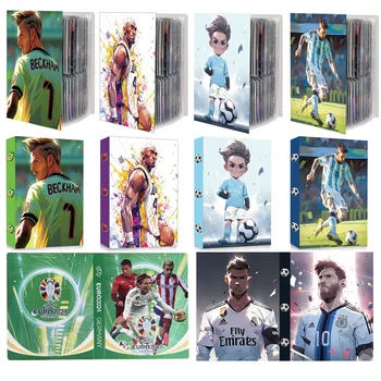 4 Pocket Star Sports Fan Peripherals Cards Album Book Card Holder Binder Protector Binder 240 Slots Collection Loaded List Toys 1