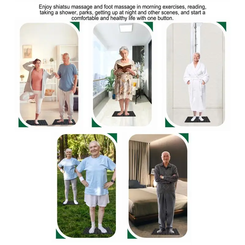 Foot Reflexology Mat Rock Mat Foot Stimulator Massager Waterproof Reflexology Multi-functional Feet Massage Tool 1Pc